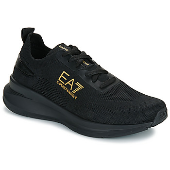Zapatos Zapatillas bajas Emporio Armani EA7 MAVERICK KNIT Negro / Oro