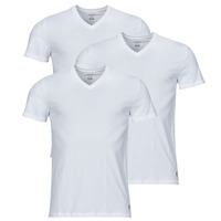 textil Hombre Camisetas manga corta Polo Ralph Lauren S / S V-NECK-3 PACK-V-NECK UNDERSHIRT Blanco / Blanco / Blanco