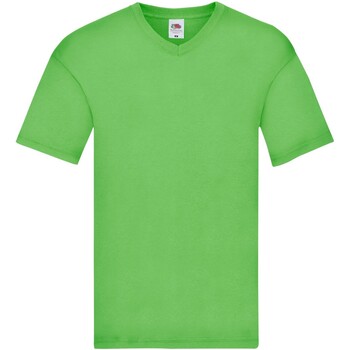 textil Hombre Camisetas manga larga Fruit Of The Loom 61426 Verde