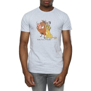 textil Hombre Camisetas manga larga The Lion King  Gris