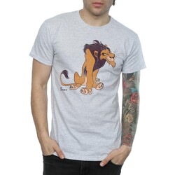 textil Hombre Camisetas manga larga The Lion King Classic Gris