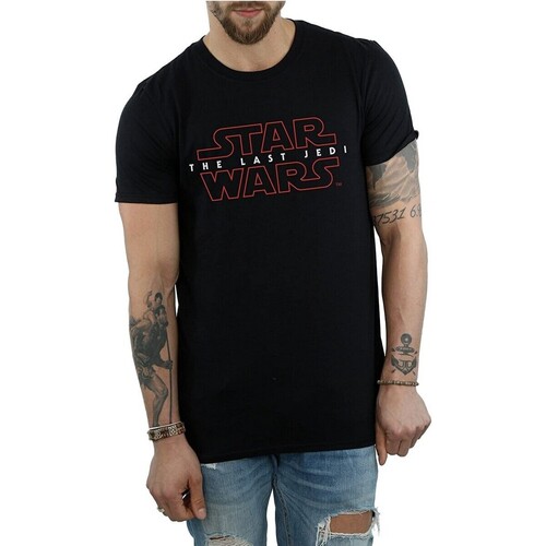 textil Hombre Camisetas manga larga Star Wars: The Last Jedi BI1036 Negro