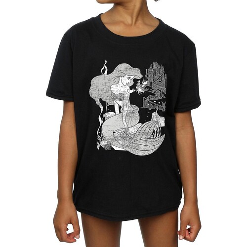 textil Niña Camisetas manga larga The Little Mermaid BI1169 Gris