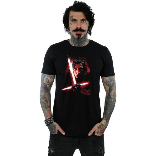 textil Hombre Camisetas manga larga Star Wars: The Last Jedi BI1220 Negro