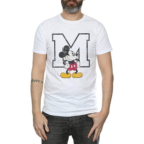 textil Hombre Camisetas manga larga Disney Classic M Blanco