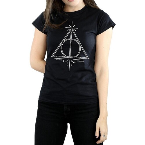 textil Mujer Camisetas manga larga Harry Potter BI1256 Negro
