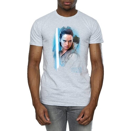 textil Hombre Camisetas manga larga Star Wars: The Last Jedi BI1271 Gris