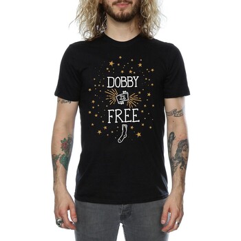 textil Hombre Camisetas manga larga Harry Potter Dobby Is Free Negro