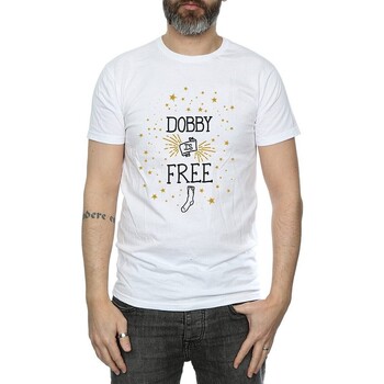 textil Hombre Camisetas manga larga Harry Potter Dobby Is Free Blanco