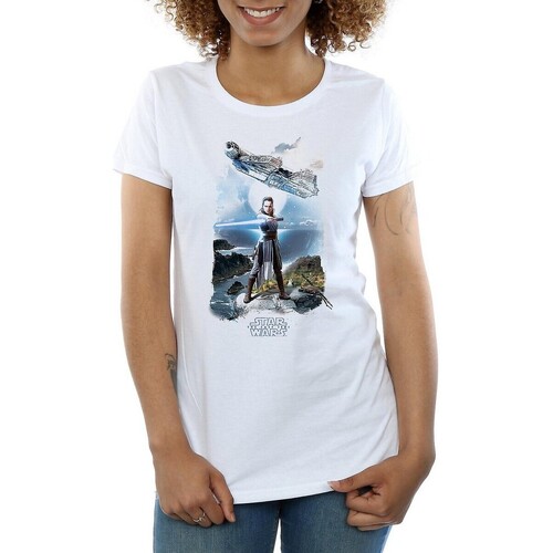 textil Mujer Camisetas manga larga Star Wars: The Last Jedi BI1281 Blanco