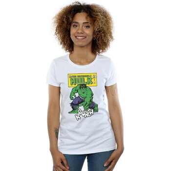 textil Mujer Camisetas manga larga Hulk Krunch Blanco