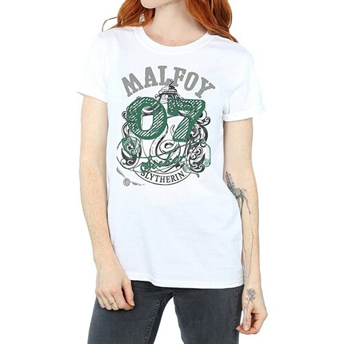 textil Mujer Camisetas manga larga Harry Potter Malfoy Blanco
