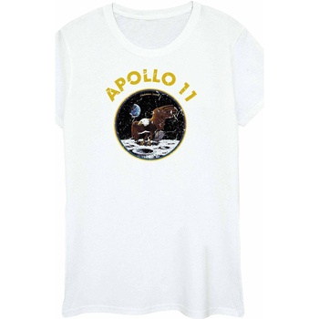 textil Hombre Camisetas manga larga Nasa Classic Apollo 11 Blanco