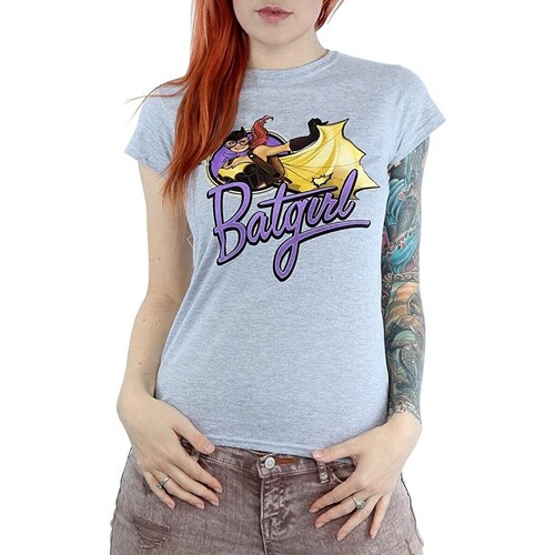 textil Mujer Camisetas manga larga Dc Bombshells BI1384 Gris