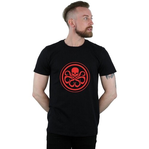 textil Hombre Camisetas manga larga Marvel Hydra Negro