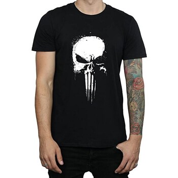 textil Hombre Camisetas manga larga The Punisher BI1398 Negro