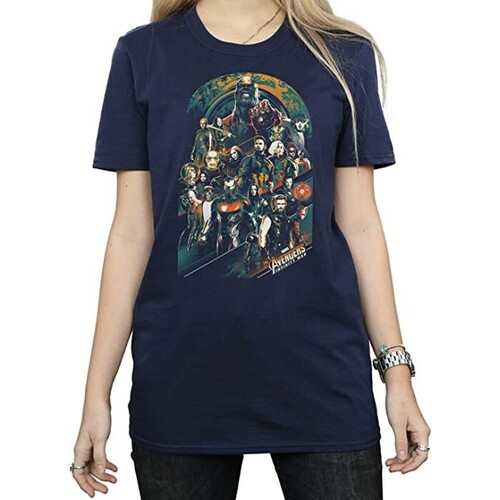 textil Mujer Camisetas manga larga Avengers Infinity War BI1403 Azul