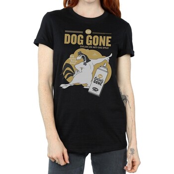 textil Mujer Camisetas manga larga Dessins Animés Dog Gone Negro