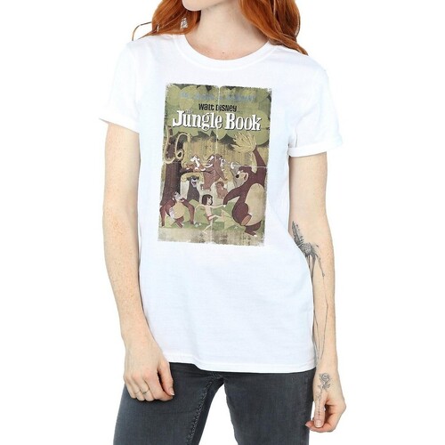 textil Mujer Camisetas manga larga Jungle Book Retro Blanco
