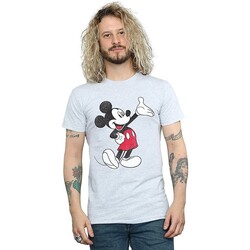textil Hombre Camisetas manga larga Disney Traditional Wave Gris