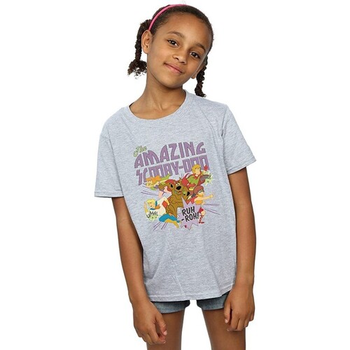 textil Niña Camisetas manga larga Scooby Doo The Amazing Scooby Gris