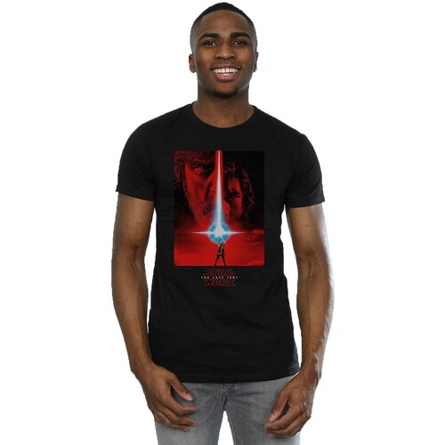 textil Hombre Camisetas manga larga Star Wars: The Last Jedi BI1469 Negro