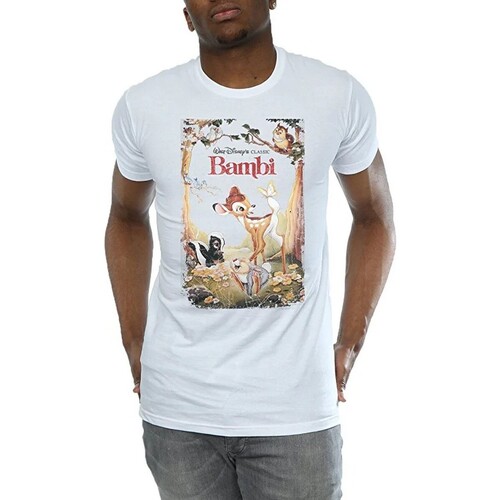 textil Hombre Camisetas manga larga Bambi BI1570 Blanco