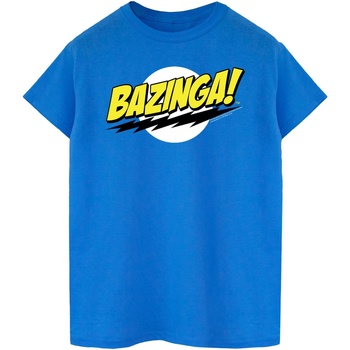 textil Hombre Camisetas manga larga The Big Bang Theory Bazinga Azul