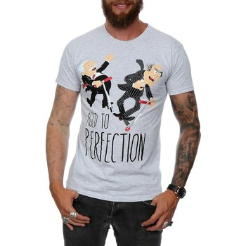 textil Hombre Camisetas manga larga The Muppets Aged To Perfection Gris