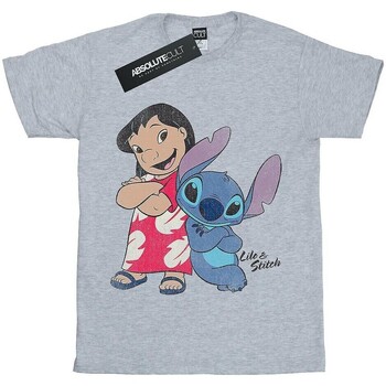 textil Niña Camisetas manga larga Lilo & Stitch Classic Gris