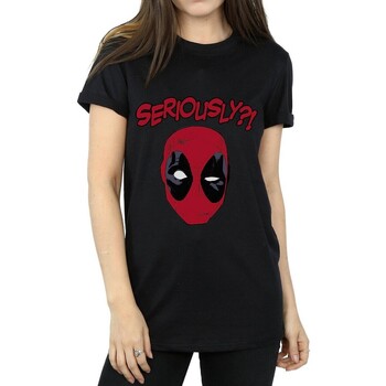 textil Mujer Camisetas manga larga Deadpool  Negro