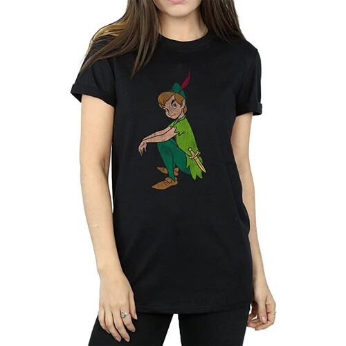 textil Mujer Camisetas manga larga Peter Pan Classic Negro