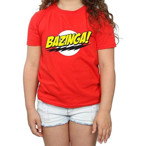 textil Niña Camisetas manga larga The Big Bang Theory BI1647 Rojo