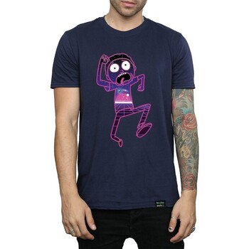 textil Hombre Camisetas manga larga Rick And Morty Multiverse Run Negro