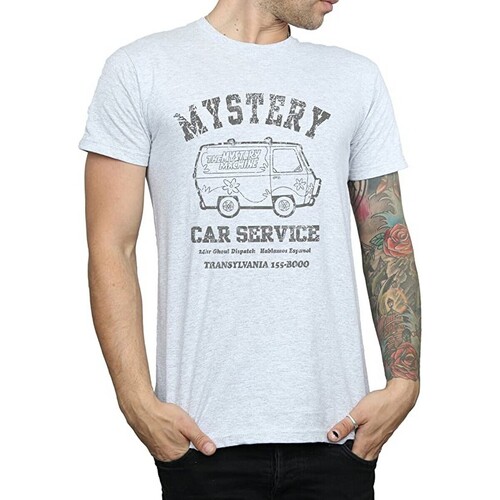 textil Hombre Camisetas manga larga Scooby Doo Mystery Car Service Gris