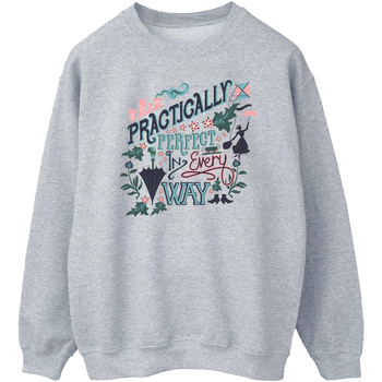 textil Mujer Sudaderas Mary Poppins Practically Perfect In Every Way Gris