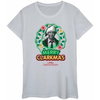 textil Mujer Camisetas manga larga National Lampoon´s Christmas Va Greyscale Clarkmas Gris
