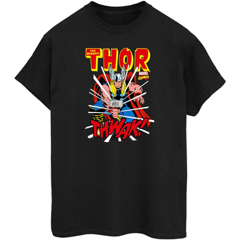 textil Hombre Camisetas manga larga Thor Thwak Negro