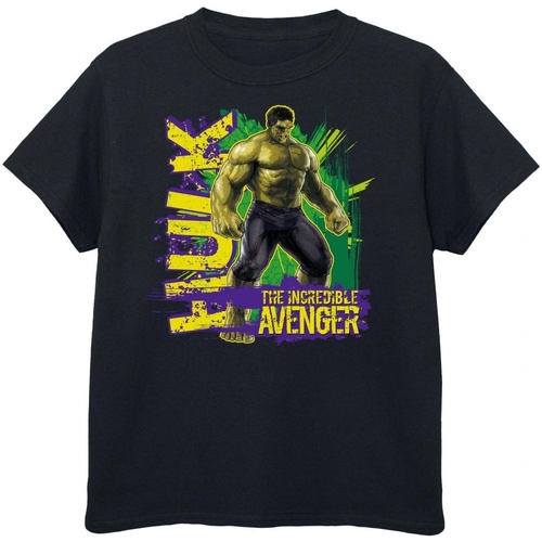 textil Niño Camisetas manga corta Hulk Incredible Avenger Multicolor