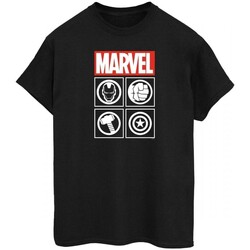 textil Hombre Camisetas manga larga Avengers BI369 Negro