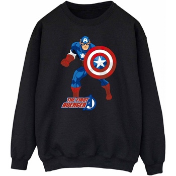 textil Mujer Sudaderas Captain America The First Avenger Negro