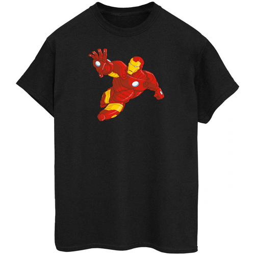 textil Hombre Camisetas manga larga Iron Man BI390 Negro