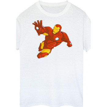 textil Hombre Camisetas manga larga Iron Man BI390 Rojo