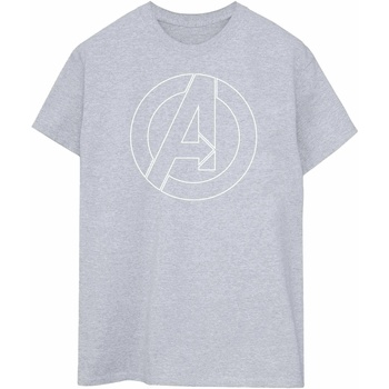 textil Camisetas manga larga Avengers  Gris