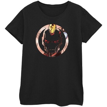 textil Mujer Camisetas manga larga Iron Man BI411 Negro