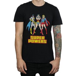 textil Hombre Camisetas manga larga Dc Super Hero Girls Super Power Negro