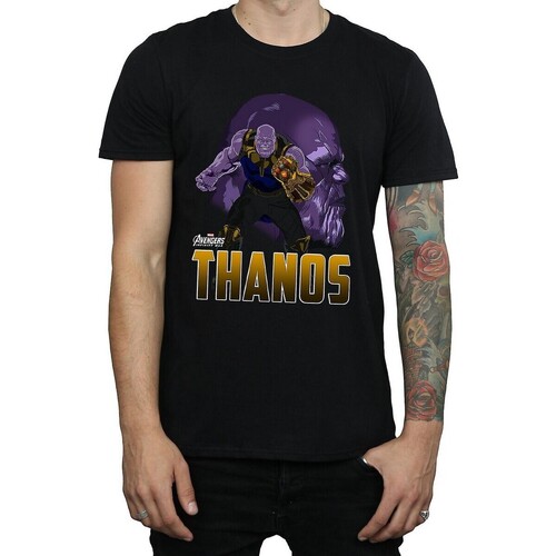 textil Hombre Camisetas manga larga Avengers Infinity War  Negro