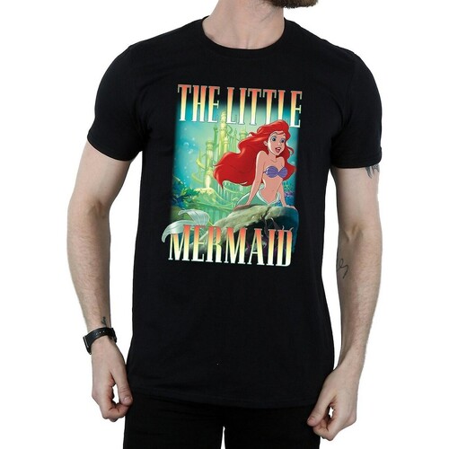 textil Hombre Camisetas manga larga The Little Mermaid BI547 Negro