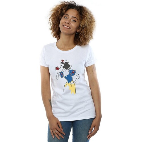 textil Mujer Camisetas manga larga Snow White And The Seven Dwarfs BI563 Blanco