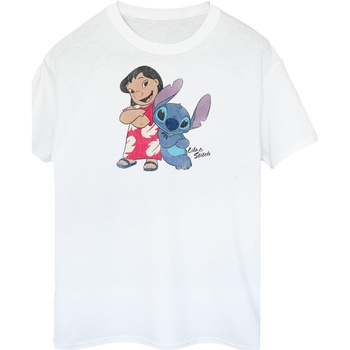 textil Niña Camisetas manga larga Lilo & Stitch Classic Blanco